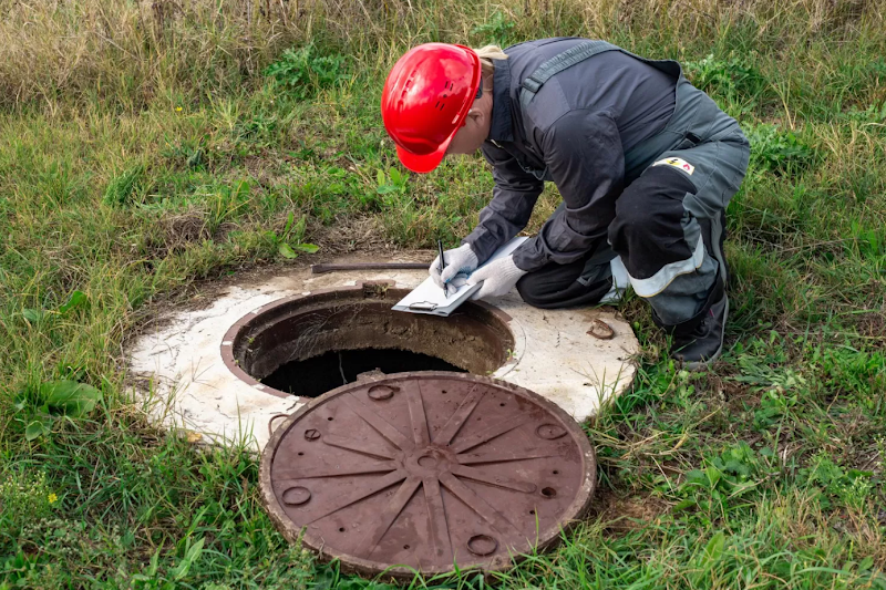 Septic system installation work